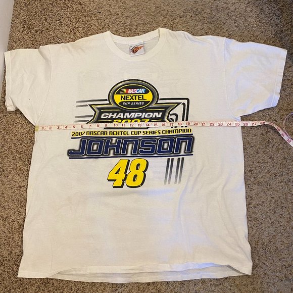 NASCAR Nextel Champion 2007 T-shirt Johnson 48 Size 2XL - Picture 2 of 11